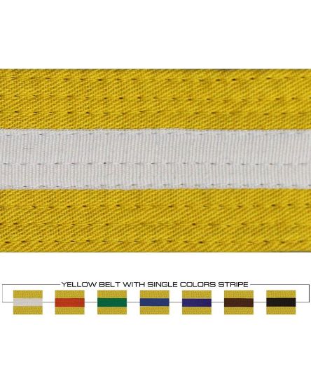 Picture of YELLOW BELT WITH COLOR STRIPE